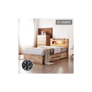 동서가구 브리더 LED 4단 수납 SS침대+본넬매트리스 DF920246