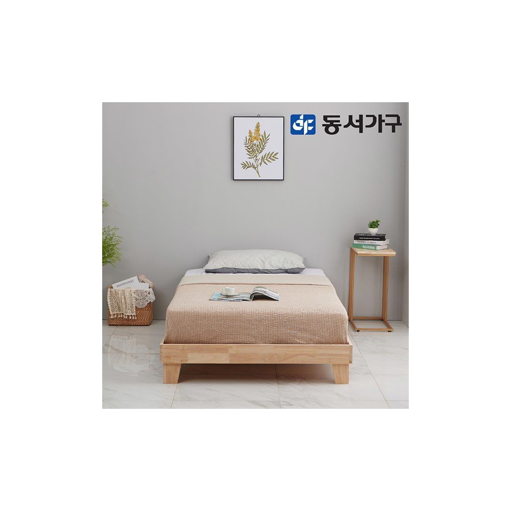 동서가구 이즈 엘스 무헤드 원목 침대+본넬매트 SS IOS022