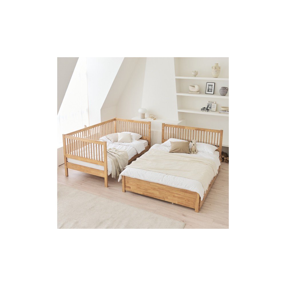 상일리베가구 헤이 원목 높은 패밀리침대 프레임(높은가드형)