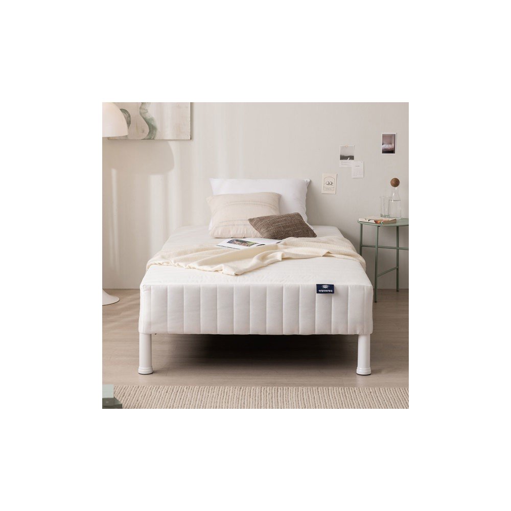 상일리베가구 루카 1인용 원룸 미니 매트리스 좁은방 일체형 싱글 슈퍼싱글 침대 (S/SS)