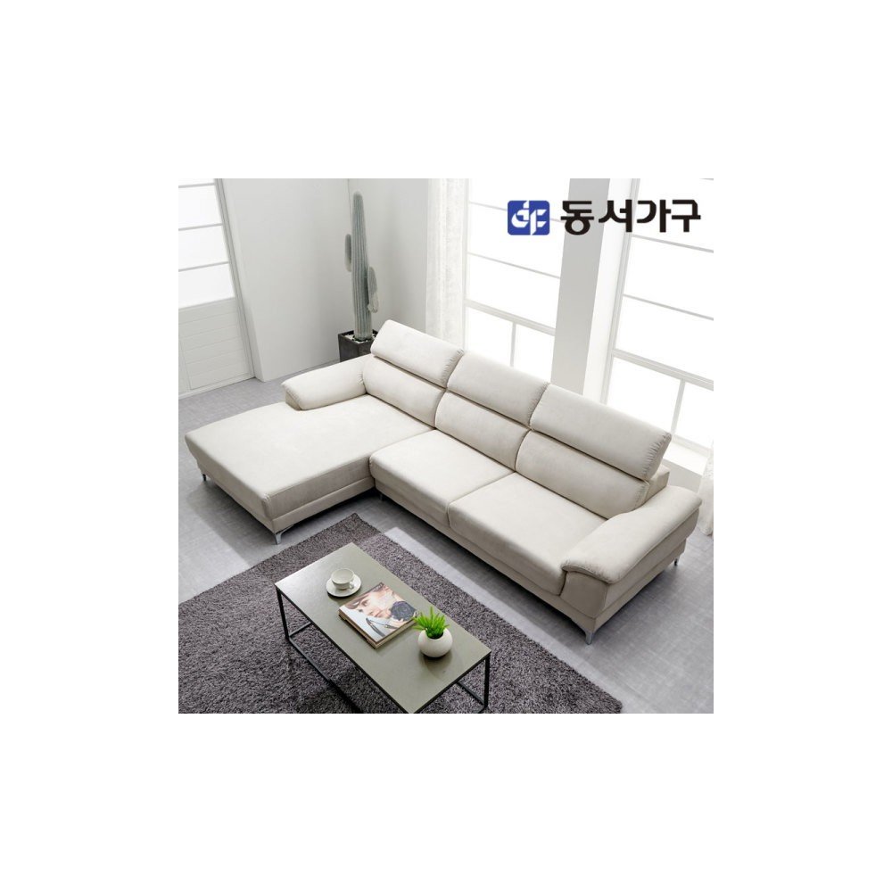 동서가구 솔트 아쿠아텍스 4인용 카우치 소파 mct036