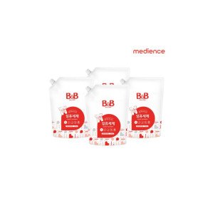 비앤비 세제 베이비파우더 1500ml 리필 4개입+(800ml 4입+50ml 4입+티슈 증정)_SB01
