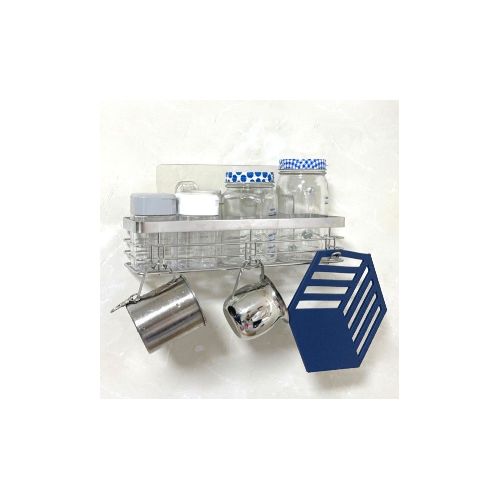 올지 무타공 주방선반 양념통선반 부착형 싱크대 수납 컵 정리대 업소용 스텐 녹슴 걱정없는 SUS304